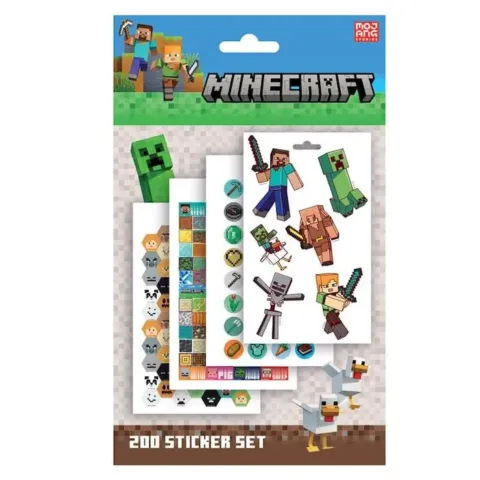 Set 200 pegatinas Minecraft - Frikibase.com