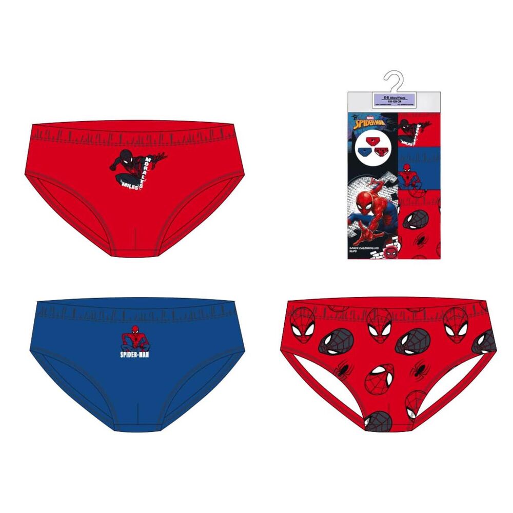 Set 3 calzoncillos Spiderman Marvel surtido - Frikibase.com