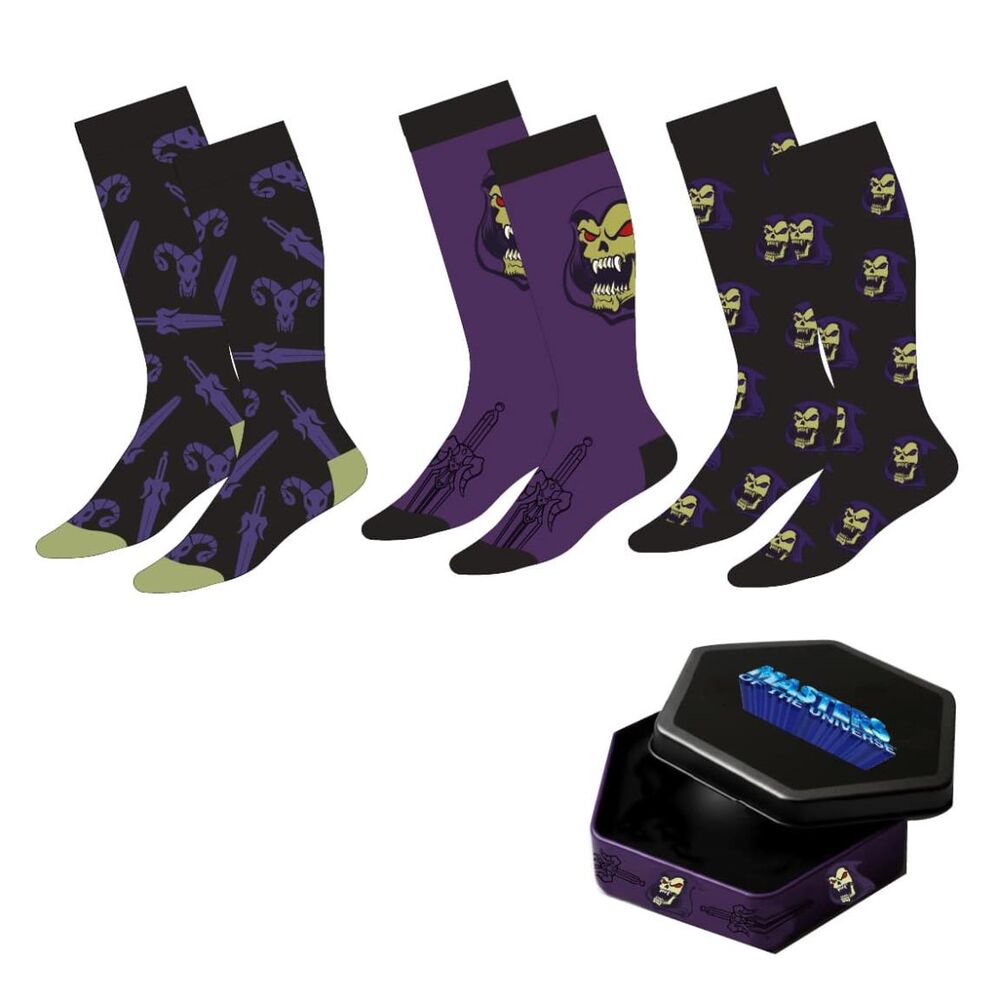 Set 3 pares calcetines Masters Of The Universe adulto surtido - Frikibase.com