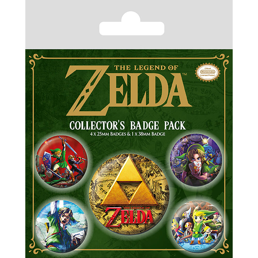 Set 5 chapas The Legend of Zelda - Frikibase.com