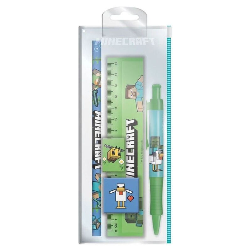 Set papeleria Minecraft - Frikibase.com
