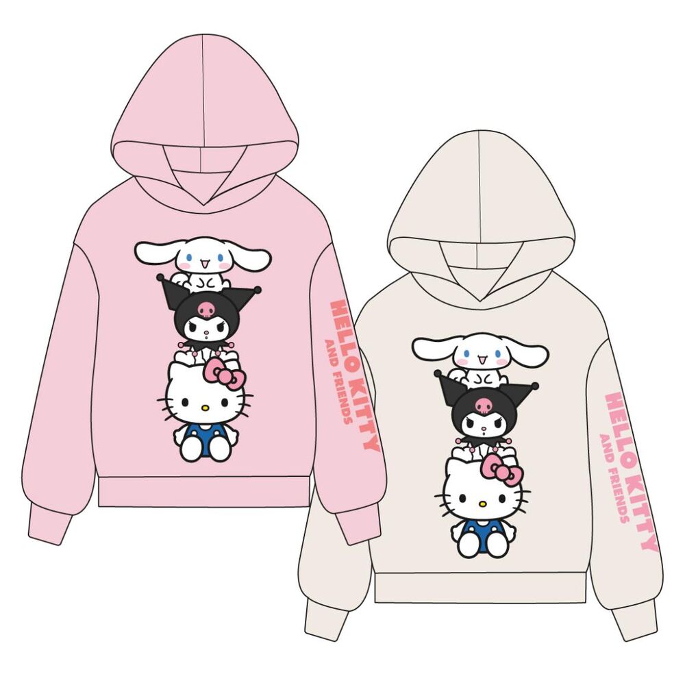 Sudadera capucha Hello Kitty and Friends surtido - Frikibase.com