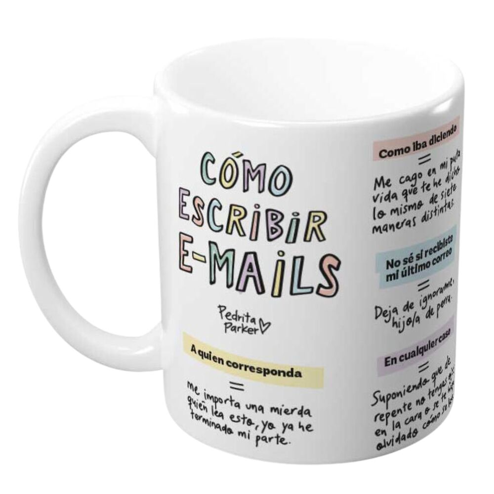 Taza Como Escribir Email Pedrita Parker - Frikibase.com