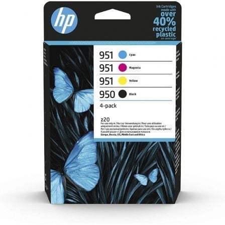Cartucho de Tinta Original HP nº950 + nº951 Cian/ Magenta/ Amarillo/ Negro - Frikibase