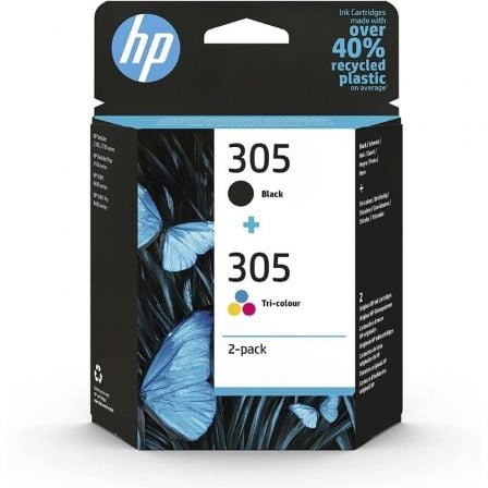 Cartucho de Tinta Original HP nº305 Multipack/ Negro/ Tricolor - Frikibase