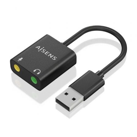 Tarjeta de Sonido Aisens A106-0769/ USB Macho - 2xJack 3.5 Hembra - Frikibase
