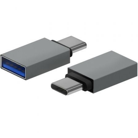 Adaptador USB 3.2 Aisens A108-0718/ USB Hembra - USB Tipo-C Macho/ Gris - Frikibase