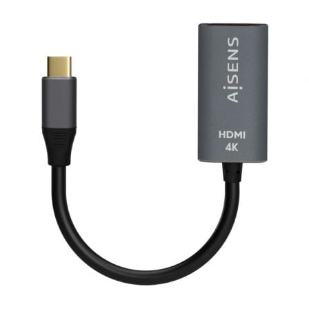 Conversor HDMI 4K 60Hz Aisens A109-0683/ HDMI Hembra - USB Tipo-C Macho/ 15cm/ Gris - Frikibase