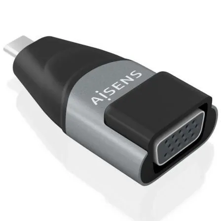 Adaptador USB Tipo-C Aisens A109-0863/ USB Tipo-C Macho/ VGA Hembra - Frikibase