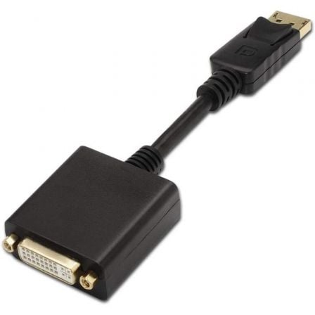 Conversor Aisens A125-0133/ DisplayPort Macho - DVI Hembra/ 15cm/ Negro - Frikibase