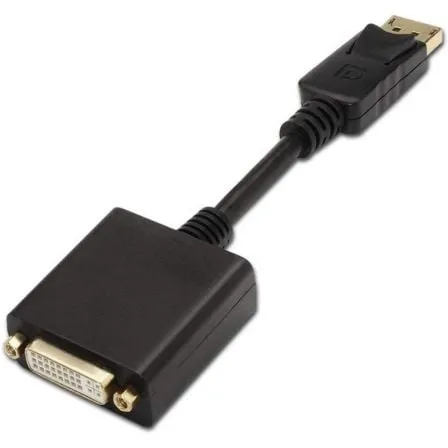 Conversor Aisens A125-0133/ DisplayPort Macho - DVI Hembra/ 15cm/ Negro - Frikibase