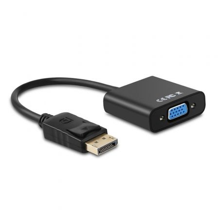 Conversor Aisens A125-0367/ DisplayPort Macho - VGA Hembra/ 15cm/ Negro - Frikibase