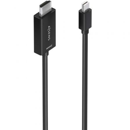 Cable Conversor Aisens A125-0887/ Mini DisplayPort Macho - HDMI 4K Macho/ 1.5m/ Negro - Frikibase
