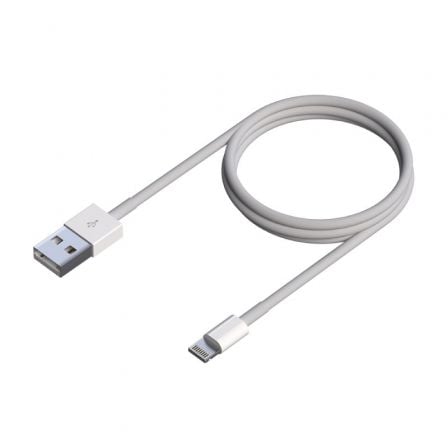 Cable USB 2.0 Lightning Aisens A102-0542/ USB Macho - Lightning Macho/ 50cm/ Blanco - Frikibase