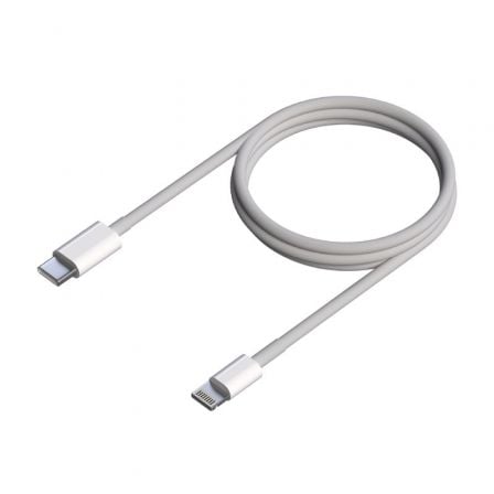 Cable USB 2.0 Tipo-C Lightning Aisens A102-0543/ USB Tipo-C Macho - Lightning Macho/ 50cm/ Blanco - Frikibase