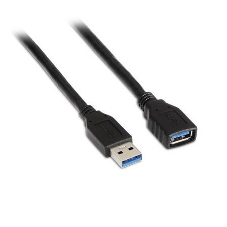 Cable Alargador USB 3.0 Aisens A105-0041/ USB Macho - USB Hembra/ Hasta 9W/ 625Mbps/ 1m/ Negro - Frikibase