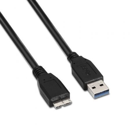 Cable USB 3.0 Aisens A105-0044/ USB Macho - MicroUSB Macho/ 5Gbps/ 2m/ Negro - Frikibase