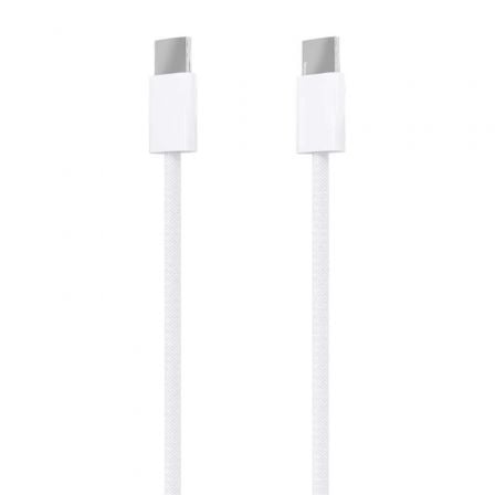 Cable USB 2.0 Tipo-C Aisens A107-0856/ USB Tipo-C Macho - USB Tipo-C Macho/ Hasta 60W/ 480Mbps/ 2m/ Blanco - Frikibase