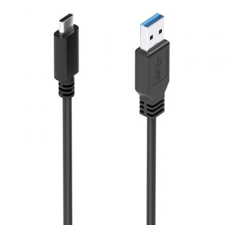 Cable USB 3.1 Tipo-C Aisens A107-0860/ USB Tipo-C Macho - USB Macho/ 10Gbps/ 2m/ Negro - Frikibase