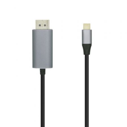 Cable DisplayPort Aisens A109-0395/ USB Tipo-C Macho - DisplayPort Macho/ Hasta 27W/ 1250Mbps/ 1.8m/ Negro - Frikibase