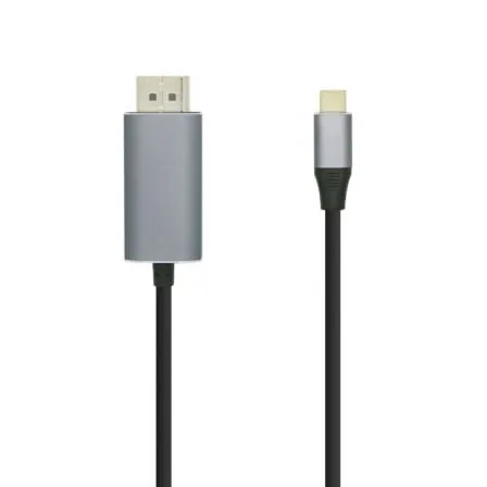 Cable DisplayPort Aisens A109-0395/ USB Tipo-C Macho - DisplayPort Macho/ Hasta 27W/ 1250Mbps/ 1.8m/ Negro - Frikibase