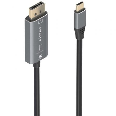 Cable Conversor Aisens A109-0880/ USB Tipo-C Macho - DisplayPort Macho/ 1.8m/ Negro - Frikibase