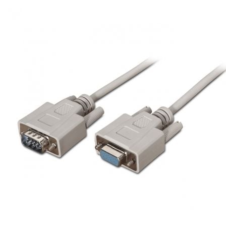 Cable Serie RS232 Aisens A112-0065/ DB9 Macho - DB9 Hembra/ Hasta 0.15W/ 1.6Mbps/ 1.8m/ Beige - Frikibase