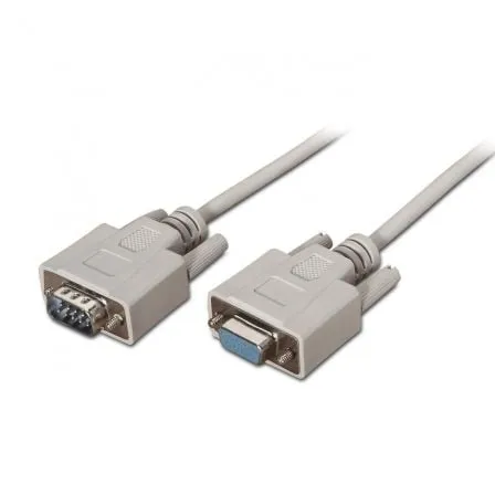 Cable Serie RS232 Aisens A112-0065/ DB9 Macho - DB9 Hembra/ Hasta 0.15W/ 1.6Mbps/ 1.8m/ Beige - Frikibase