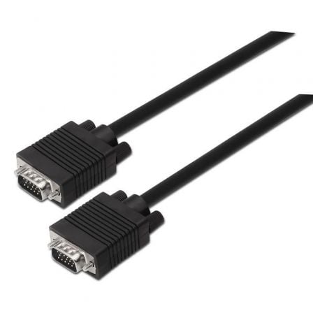 Cable SVGA Aisens A113-0068/ VGA Macho - VGA Macho/ Hasta 3W/ 10Mbps/ 1.8m/ Negro - Frikibase