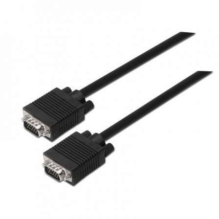 Cable SVGA Aisens A113-0070/ VGA Macho - VGA Macho/ Hasta 3W/ 10Mbps/ 5m/ Negro - Frikibase