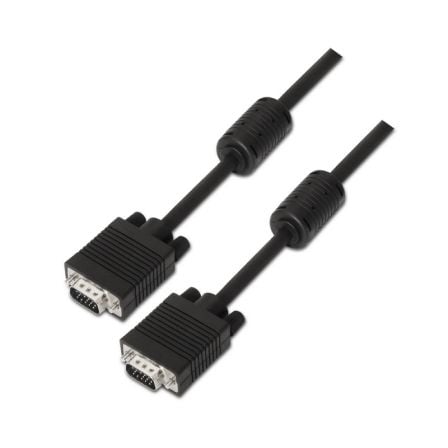 Cable SVGA Aisens A113-0074/ HDB15 Macho - HDB15 Macho/ Hasta 3W/ 10Mbps/ 10m/ Negro - Frikibase