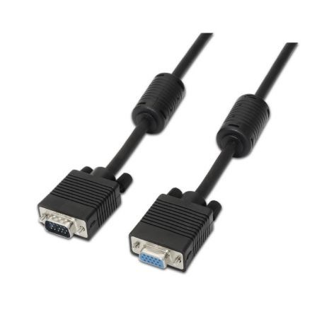 Cable SVGA Aisens A113-0079/ VGA Macho - VGA Hembra/ Hasta 3W/ 10Mbps/ 3m/ Negro - Frikibase