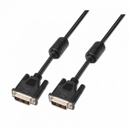 Cable DVI Aisens A117-0086/ DVI-D Macho - DVI-D Macho/ Hasta 3W/ 10Mbps/ 1.8m/ Negro - Frikibase