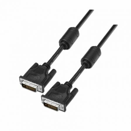 Cable DVI Aisens A117-0089/ DVI-D Macho - DVI-D Macho/ Hasta 3W/ 10Mbps/ 1.8m/ Negro - Frikibase