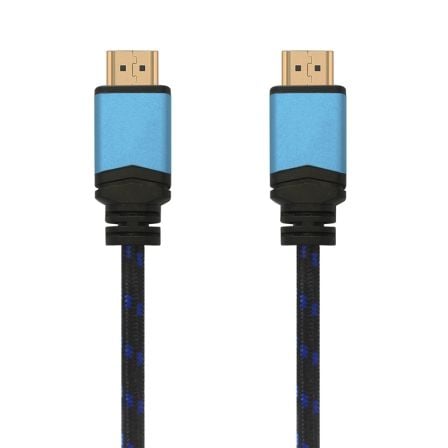 Cable HDMI 2.0 4K Aisens A120-0357/ HDMI Macho - HDMI Macho/ 2m/ Negro/ Azul - Frikibase