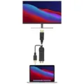 Cable Conversor Aisens A122-0641/ HDMI Macho - DisplayPort Macho + USB Macho/ Hasta 10W/ 2250Mbps/ 10cm + 1.8m/ Negro – imagen 4