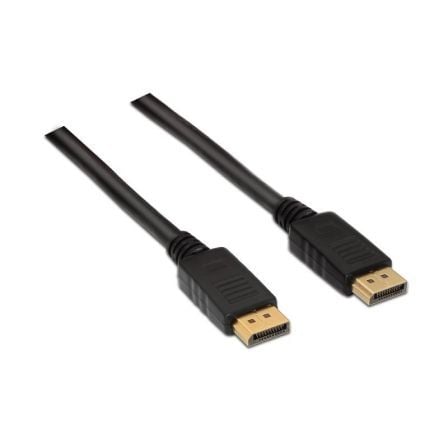 Cable DisplayPort 1.2 4K Aisens A124-0130/ DisplayPort Macho - DisplayPort Macho/ Hasta 5W/ 2300Mbps/ 3m/ Negro - Frikibase