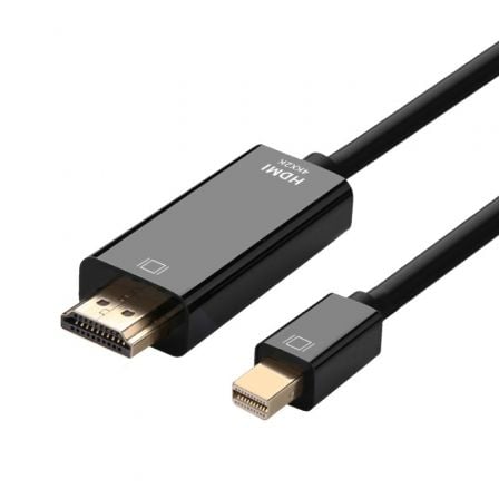Cable Conversor Aisens A125-0458/ Mini DisplayPort Macho - HDMI Macho/ Hasta 5W/ 2300Mbps/ 3m/ Negro - Frikibase