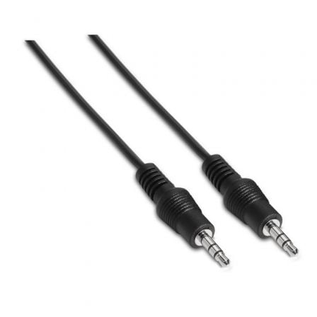 Cable Estéreo Aisens A128-0142/ Jack 3.5 Macho - Jack 3.5 Macho/ Hasta 0.1W/ 1.5m/ Negro - Frikibase