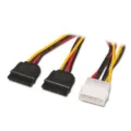 Cable Duplicador de Alimentación Aisens A131-0161/ Molex 4 PIN Macho - 2x SATA Hembra/ Hasta 54W/ 20cm – imagen 2