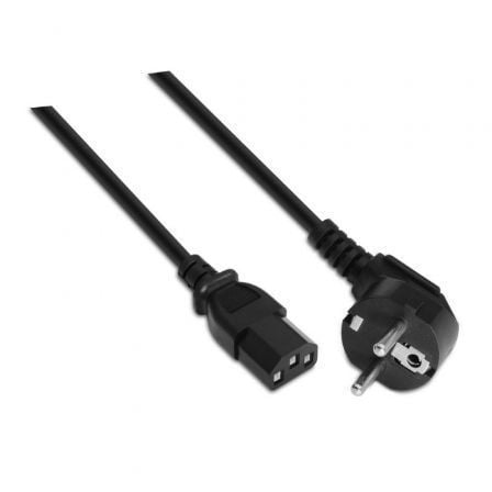 Cable Alimentación Aisens A132-0169/ CEE(7-7) Macho - C13 Hembra/ Hasta 1500W/ 5m/ Negro - Frikibase