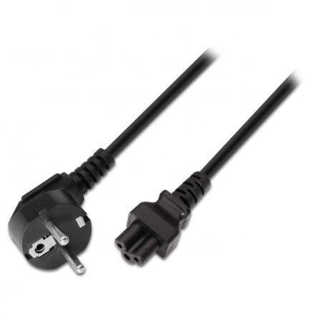 Cable Alimentación Trébol Aisens A132-0172/ CEE(7-7) Macho - C5 Hembra/ Hasta 1500W/ 1.5m - Frikibase