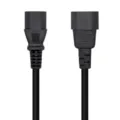 Cable Alimentación Aisens A132-0466/ C13 Hembra - C14 Macho/ Hasta 1500W/ 3m/ Negro – imagen 2