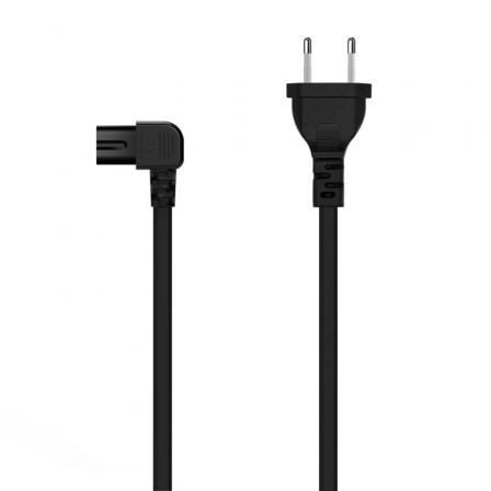 Cable Alimentación Forma 8 Aisens A132-0598/ CEE7/16 Macho - C7 Hembra/ Hasta 1500W/ 1.8m/ Negro - Frikibase