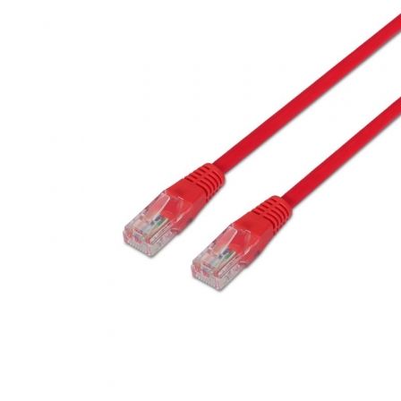 Cable de Red RJ45 UTP Aisens A133-0187 Cat.5e/ 50cm/ Rojo - Frikibase