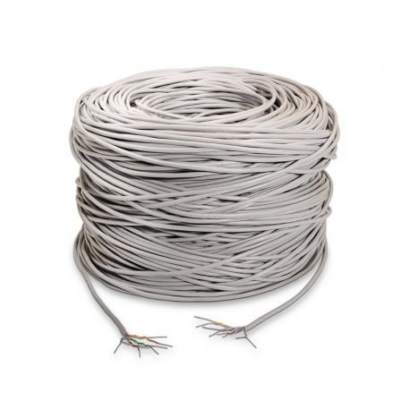 Bobina de Cable RJ45 UTP Aisens A133-0208 Cat.5e/ 100m/ Gris - Frikibase