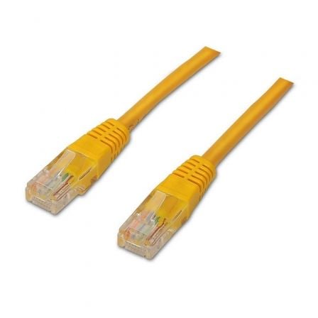 Cable de Red RJ45 UTP Aisens A135-0254/ Cat.6/ 1m/ Amarillo - Frikibase
