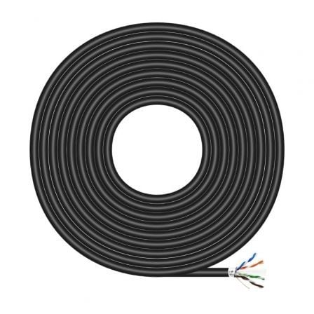 Bobina de Cable RJ45 para Exteriores FTP AWG24 Aisens A135-0674 Cat.6/ 305m/ Impermeable/ Negro - Frikibase
