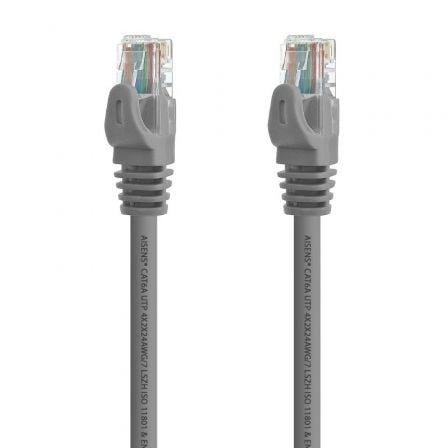 Cable de Red RJ45 UTP Aisens A145-0328 Cat.6A/ 3m/ Gris - Frikibase