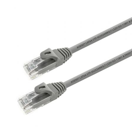 Cable de Red RJ45 UTP Aisens A145-0331 Cat.6A/ 15m/ Gris - Frikibase
